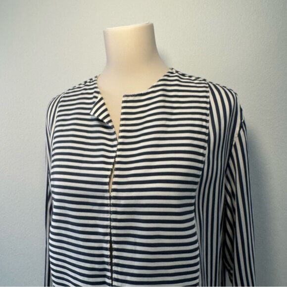 Piazza Sempione Dress Blue White Stripes Nautical Women’s Size 4 / IT 36 - Picture 6 of 11